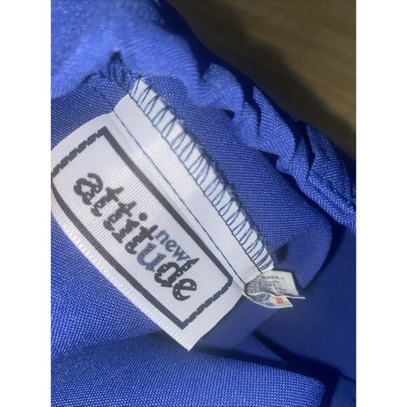 Vintage 70s A Line Midi Periwinkle Blue POLYESTER Skirt Size Large 30” Waist - Picture 6 of 7